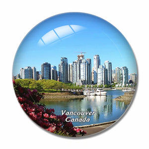 Canada Granville Island Vancouver 3D Fridge Magnet Crystal Glass