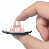 Vietnam Da Nang Cathedral 3D Fridge Magnet Crystal Glass