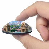 Hungary Pecs Cathedral 3D Fridge Magnet Crystal Glass