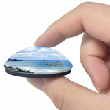 Thailand White Sand Beach Koh Chang 3D Fridge Magnet Crystal Glass