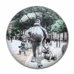 UK England Desperate Dan Statue Dundee 3D Fridge Magnet Crystal Glass