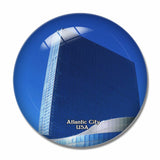 USA America Atlantic  Casino New Jersey 3D Fridge Magnet Crystal Glass