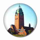 Sweden Masthugget Church Gothenburg 3D Fridge Magnet Crystal Glass