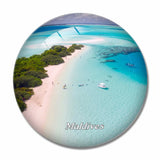 Irufushi Maldives 3D Fridge Magnet Crystal Glass