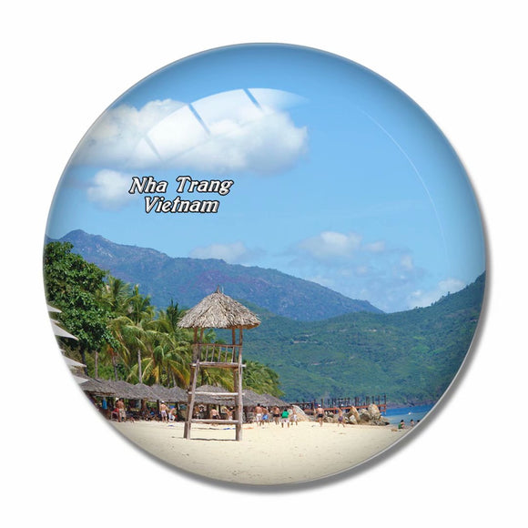 Vietnam Nha Trang 3D Fridge Magnet Crystal Glass