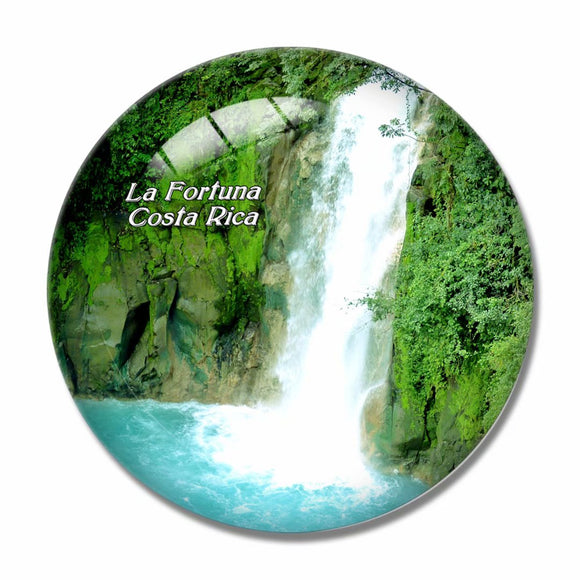 Costa Rica La Fortuna Waterfall La Fortuna 3D Fridge Magnet Crystal Glass