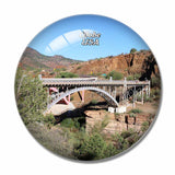 USA America Globe Canyon Arizona 3D Fridge Magnet Crystal Glass