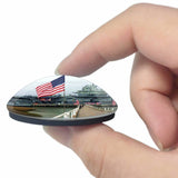USA America Mount Pleasant Maritime Museum 3D Fridge Magnet Crystal Glass