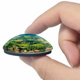 Italy San Gimignano Tuscany 3D Fridge Magnet Crystal Glass