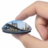 America USA Brooklyn Bridge Manhattan New York 3D Fridge Magnet Crystal Glass