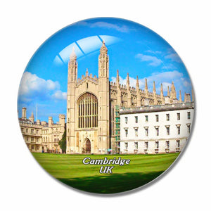 UK England King's College Cambridge 3D Fridge Magnet Crystal Glass