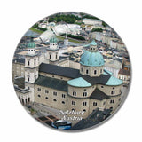 Austria Salzburg Cathedral 3D Fridge Magnet Crystal Glass