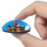 Russia Moscow St Basile Red Square 3D Fridge Magnet Crystal Glass