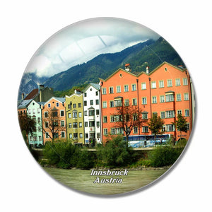 Austria Innsbruck 3D Fridge Magnet Crystal Glass