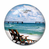USA America Fort Walton Beach 3D Fridge Magnet Crystal Glass