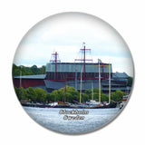 Sweden Vasa Museum Stockholm 3D Fridge Magnet Crystal Glass