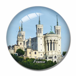 France Fourviere Hill Lyon 3D Fridge Magnet Crystal Glass