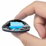 Bermuda Rock 3D Fridge Magnet Crystal Glass