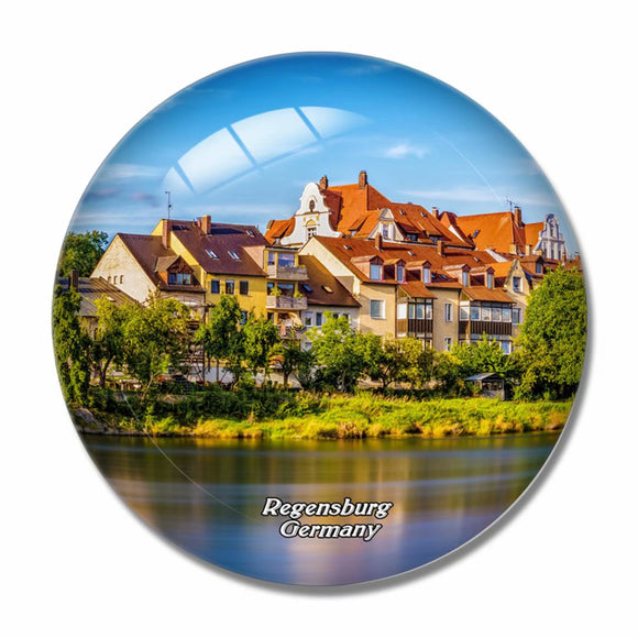 Germany Danube Regensburg 3D Fridge Magnet Crystal Glass