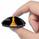 Sule Pagoda Yangon Myanmar 3D Fridge Magnet Crystal Glass