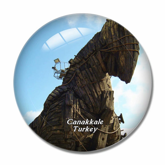 Turkey Canakkale 3D Fridge Magnet Crystal Glass