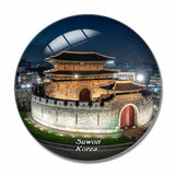 Korea Paldalmun Gate Suwon 3D Fridge Magnet Crystal Glass