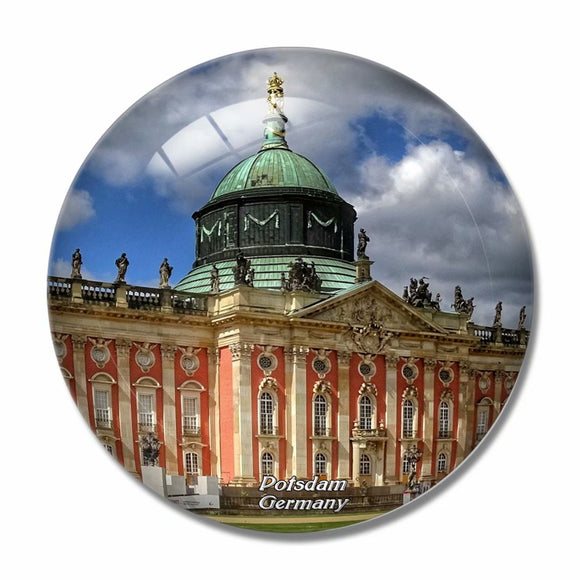 Germany New Palace Potsdam 3D Fridge Magnet Crystal Glass