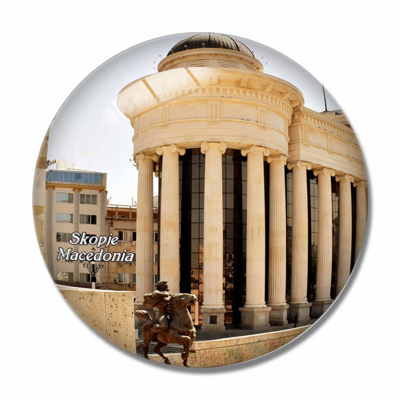Old Bazaar Skopje Macedonia 3D Fridge Magnet Crystal Glass