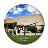 USA America Bozeman Museum Rockies 3D Fridge Magnet Crystal Glass