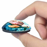 Turtle Cayman UK 3D Fridge Magnet Crystal Glass
