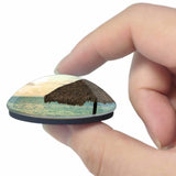 Grace Bay Beach Turks and Caicos 3D Fridge Magnet Crystal Glass