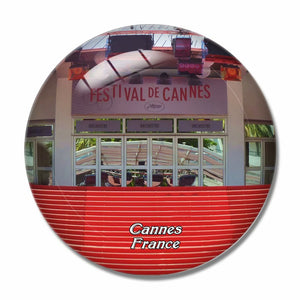 France Cannes Film Palace 3D Fridge Magnet Crystal Glass