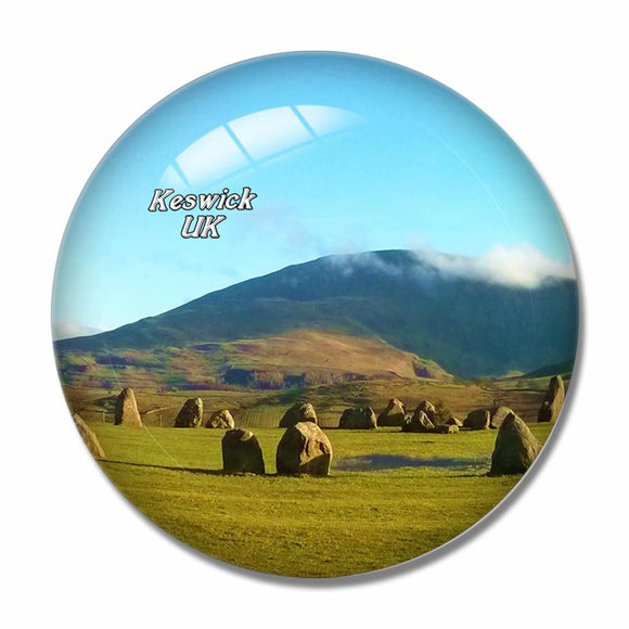 UK England Castlerigg Stone Circle Keswick 3D Fridge Magnet Crystal Glass