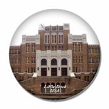 USA America Central High School Little Rock 3D Fridge Magnet Crystal Glass