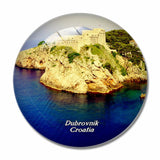 Croatia Fort Lovrijenac Old Town Dubrovnik 3D Fridge Magnet Crystal Glass