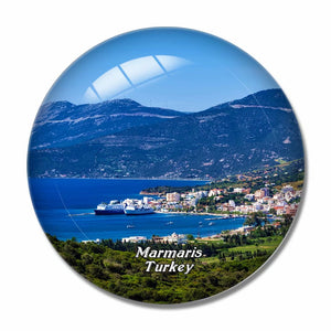 Turkey Marmaris 3D Fridge Magnet Crystal Glass