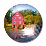 USA America Airborne and Special Operations Museum Fayetteville 3D Fridge Magnet Crystal Glass