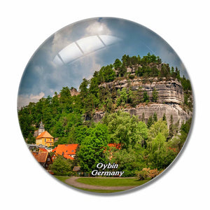 Germany Oybin Saxony 3D Fridge Magnet Crystal Glass