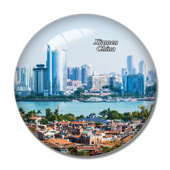 China Gulangyu Island Xiamen 3D Fridge Magnet Crystal Glass