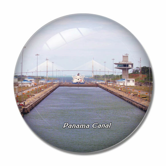 Panama Canal 3D Fridge Magnet Crystal Glass