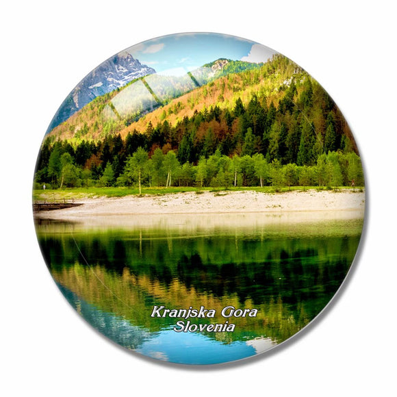 Lake Jasna Kranjska Gora Slovenia 3D Fridge Magnet Crystal Glass