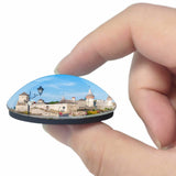 Ukraine Fortress Castle Kamianets-Podilskyi 3D Fridge Magnet Crystal Glass