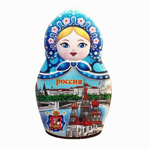 Matryoshka Doll Moscow Russia Fridge Magnet 3D Resin