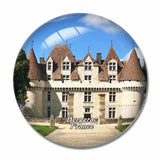 France Chateau de Monbazillac Bergerac 3D Fridge Magnet Crystal Glass