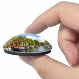 Holland Canal Amsterdam 3D Fridge Magnet Crystal Glass