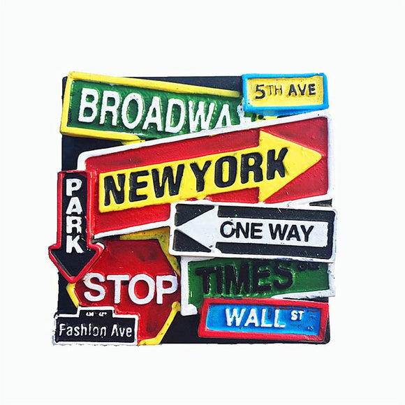 New York USA America Fridge Magnet 3D Resin