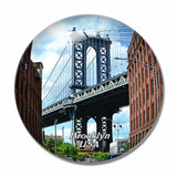 USA America Dumbo Brooklyn 3D Fridge Magnet Crystal Glass