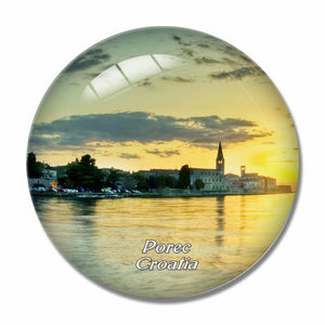 Croatia Porec Old Town 3D Fridge Magnet Crystal Glass