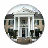 USA America Graceland Memphis 3D Fridge Magnet Crystal Glass