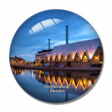 Sweden Haga Gothenburg 3D Fridge Magnet Crystal Glass